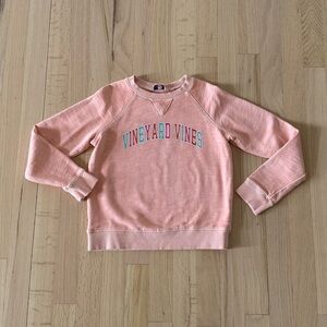 Vineyard Vines Coral Graphic Crewneck Sweatshirt, Size Small (7-8)